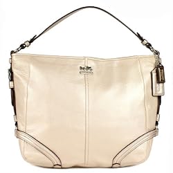 Coach Leather Chelsea Katarina Hobo Handbag 18901 Metallic Champagne