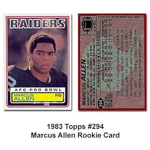 Topps Oakland Raiders Marcus Allen 1983 Rookie Trading Card