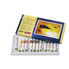 Idena 622199 - Acrylfarben Set 11x 12ml und 1x 21ml