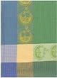 Waffle Weave 100% Cotton Moon Face Sky Blue Dishtowel 18" X 28" Set / 6