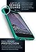 Smartish iPhone 5/5s/SE (2016) Wallet Case - Q Card Case for iPhone 5/5s/SE (2016) [Protective Slim Cover] [Silk] - Green Fabric