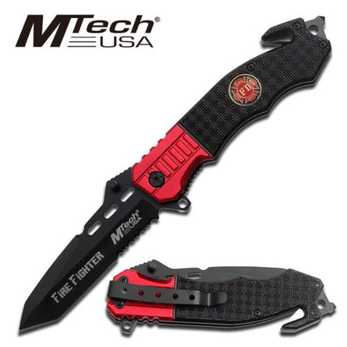1 x just in! new! 4.5" closed firefighter rescue folding knife