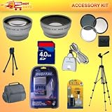 25PC ULTIMATE BEST BUY ACCESSORY KIT W/ LENSES & 4GB MEMORY & MUCH MORE FOR CANON A700 A710 A720