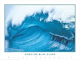 Woody Woodworth Hawaiian Blue Glass Surfing Poster