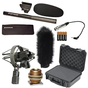 Sennheiser MKE 600 DSLR w Hairy Windscreen Shockmount, Shoe Adaptor MKE600