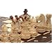 Schach-Set aus Holz, in Kassette, 54 cm