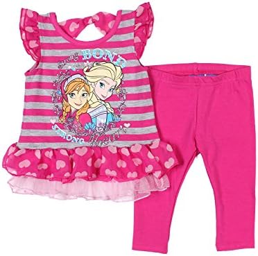 Disney Frozen Little Girls' Strong Bond Strong Heart 2 Piece Set