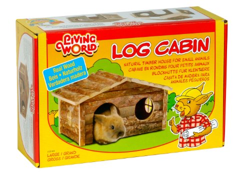 Small Pet House Log Cabin Large