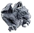Gargoyle - Gargoyle Wall Plaque "cernunnos" - Cold Cast Resin - 9.0" Height