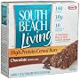 South Beach Living High Protein Cereal Bars, Chocolate, 5-Count Bars (Pack of 4)