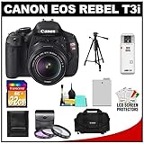 Canon EOS Rebel T3i 18.0 MP Digital SLR Camera Body & EF-S 18-55mm IS II Le ....