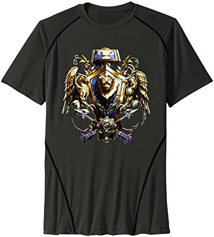 MFET Men's World Of Warcraft Logo Running T-shirt M Black