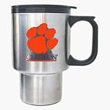 Clemson Tigers Stainless Steel Travel Mug