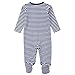 Babe Maps Unisex Babys Footed Sleeper Pajamas Long Sleeved (9-12 Months, Navy 83134)