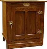 Oak Ice Box End Table
