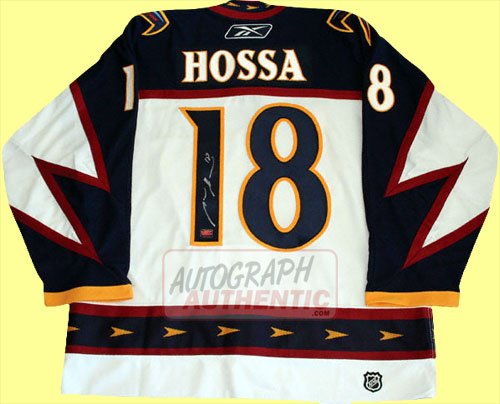 Autographed Marian Hossa Atlanta Thrashers Jersey (White)