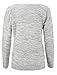 Forever Womens Long Sleeves Geek Rabbit Bunny Print Motif Knitted Jumper Grey