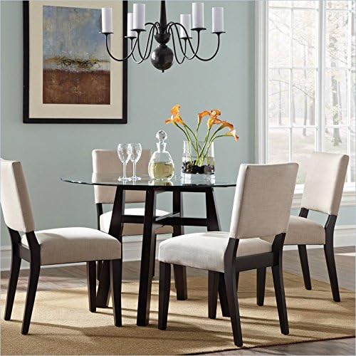 Studio RTA Shoal Creek Round Dinette Dining Table in Jamocha Wood