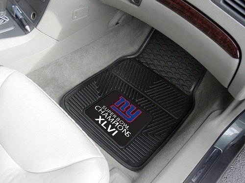 New York Giants Super Bowl XLVI Champs 2 Piece Heavy Duty Vinyl Car Mats