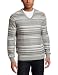 Perry Ellis Men's V-Neck Sweater, Castlerock, Medium