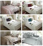 Luxury Embroidered Duvet Cover Sets With Pillowcases Available In A Choice Of Colours & Sizes Single, Double , King & Superking!! Choose Your Colour & Size! Name: Josephine Pink Super King Duvet Cover Set 260cm x 220cm.