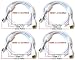 4-Pack PTC 6FT Premium GOLD Series HDMI 1.3 Certified - WHITE