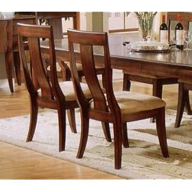 Set of Two Broadway Collection Wood Dining Side Chairs by Cross