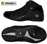 AND1 Rocket Mid 1001001053, Unisex – Erwachsene Sportschuhe – Basketball, schwarz, (black/black BB), EU 43, (US 9 1/2)