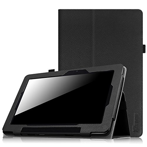 Fintie ASUS Transformer Book T200TA Case - Premium Vegan Leather Keyboard Stand Cover for ASUS Transformer Book 12-Inch T200TA 2-in-1 Detachable Touchscreen Laptop, Black