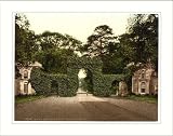 Eglington Castle entrance gates Irvine Scotland, c. 1890s, (S) Library Image