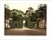 Eglington Castle entrance gates Irvine Scotland, c. 1890s, (L) Library Image