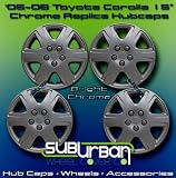 422 Series Toyota Corolla Chrome 15 Replica Hubcaps