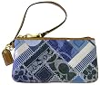 Coach Signature Patchwork Denim Wristlet