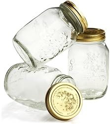Bormioli Rocco Quattro Stagioni 3-Piece Canning Jar Set, Gift Boxed