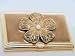 Jeweled Business Card Case-Gold Flower Versailles