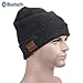 Zibaar Bluetooth Beanie Bluetooth Hat Bluetooth Beanie Hat Headphone Beanie Combined with Bluetooth V5.0 Bluetooth Headset and Mic, Hands Free Talking for Mobile Phones,Unisex Charcoal