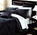 Luxury Home Tribeca 12-Piece Bed In a Bag With Sheet Set, Dark Grey, Queen