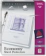 Avery Economy Clear Sheet Protectors, Acid Free, Box of 100 (75091)