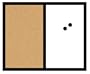 Board Dudes Magnetic Combo Board, 18 inches x 22 inches (15094-4)