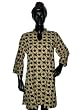 Ladies Tops-new Black Sun Flower Print Cotton Kurta Top Tunic India M