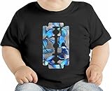 razor blue butterflies オーガニックベビーTシャツ 12 - 18 Months