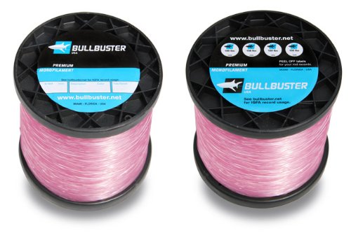 1 lb spool Bullbuster Fishing Line .45 mm 25 lb Test Pink 2768 Yards