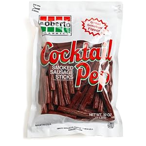 Oh Boy! Oberto Cocktail Pep Smoked Sausage Sticks, 32-Ounce Bag by Oh Boy! Oberto