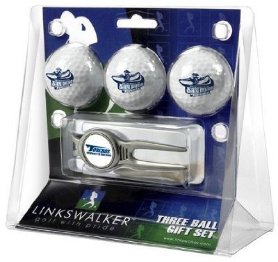 San Diego Toreros 3 Golf Ball Gift Pack W/ Kool Tool - Ncaa College Athletics
