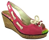 Sperry Womens Southport Pink Canvas Wedge Boat Shoes US SIZES