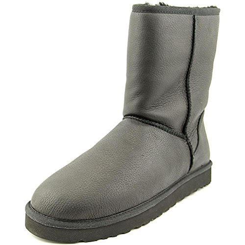 Ugg Australia Classic Short Leather Round Toe Leather Winter Boot