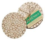 Natural Bamboo Inlay Coasters