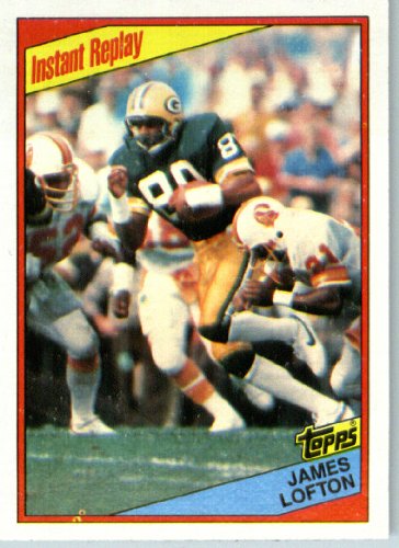 1984 Topps # 273 James Lofton Green Bay Packers Football Card - Shipped In Protective Screwdown Display Case!
