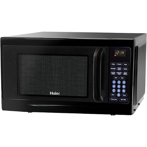 Haier MWG0720TB 0.7 Cubic Foot 700-Watt Touch Microwave, Black