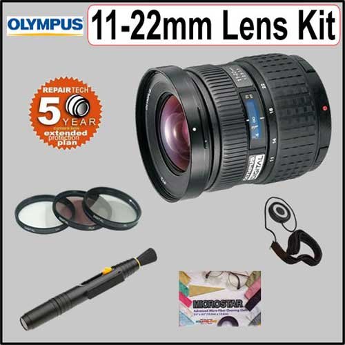 Olympus 11-22mm f/2.8-3.5 Zuiko Digital Zoom Lens + Deluxe Accessory Kit